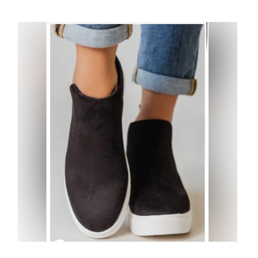 Soda Black Slip on Sneaker Shoe